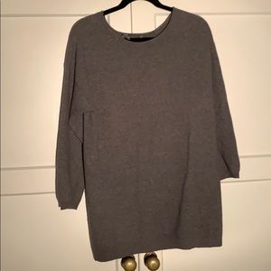 Vince Grey Wool Long Sweater